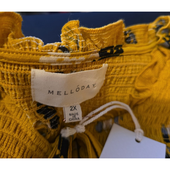 Women's Melloday Size 2X Blouse NWT - Picture 3 of 6